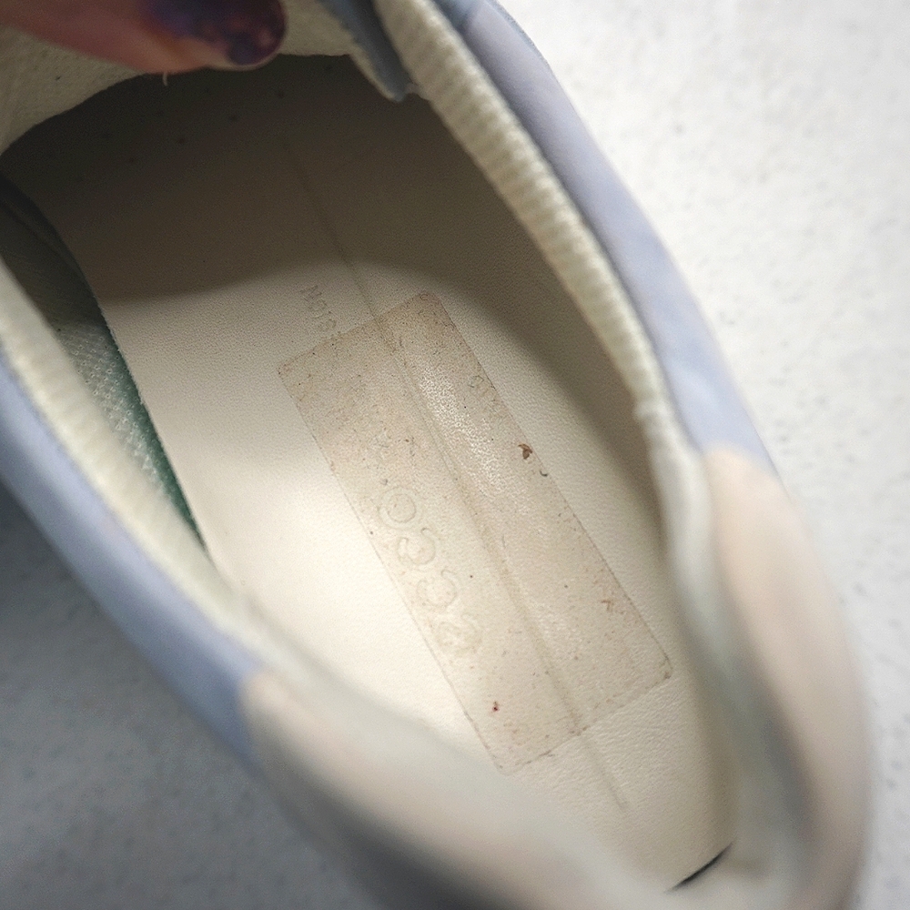 40) ECCO Soft Runner 7 Sky Blue Sz. 6 Extra Width - Picture 12 of 12